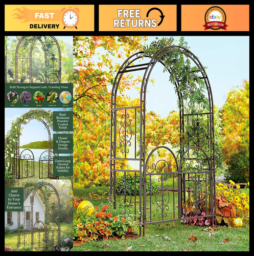 Outdoor garden arbor trellis - garden,