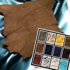 Goat Suede : (0.5-0.6mm 1.5oz) Lightweight Suede Ideal for Lining & Garments.