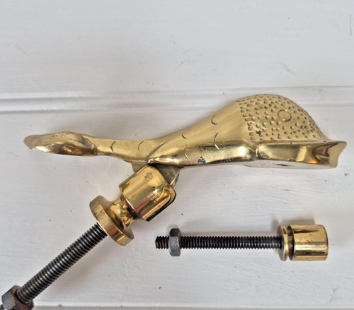 Vintage solid brass - vintage, dolphin