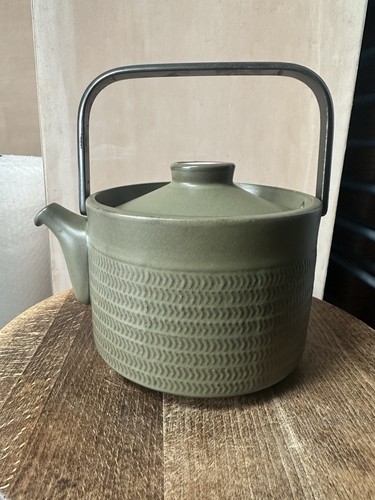 Vintage denby chevron teapot - denby,