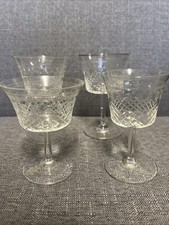Pair of Vintage Lady Hamilton Pall Mall Champagne Saucers Coupes Glasses