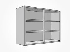 Homebase Premium Tall Kitchen Wall Unit Carcass 800mm - White