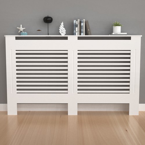 Modern white radiator cover - radiator,