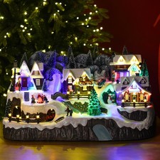 Whimsical LED Christmas Village Scene Model 59cm Light Up Festive Display