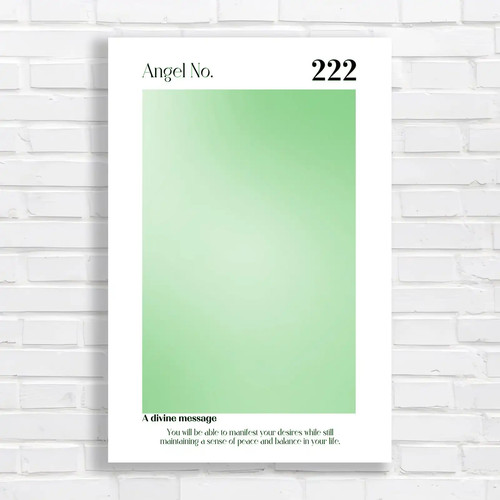 Minimalist angel 222 green - minimalist, no
