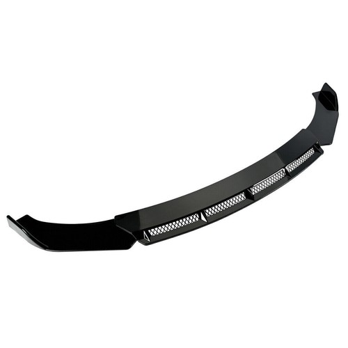 Gloss black front bumper lip - gloss,