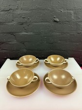 4 x Poole Twintone Sepia