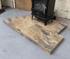 T-Shaped Tiled Fireplace