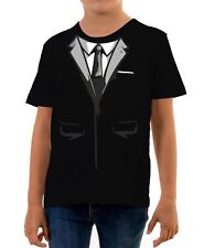 Secret Agent Suit Kids T-Shirt Bond MI5 Funny Fancy Dress James MI6