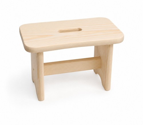 Beech wood foot stool small - beech,