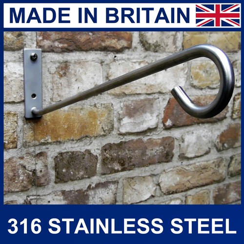 Hanging basket bracket for