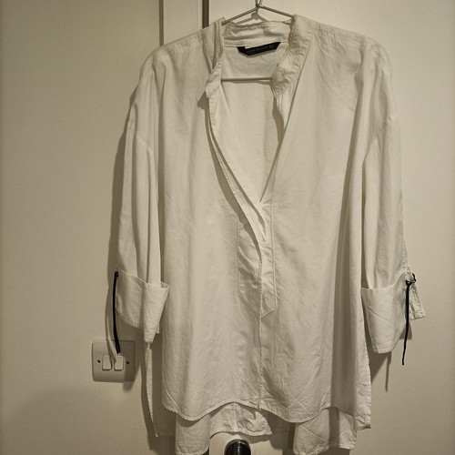 Zara white cotton blouse - zara,