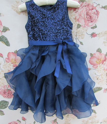 Monsoon navy blue ruffle - navy,