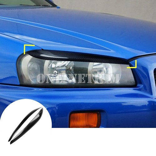 Carbon fiber headlight eyebrow - fiber,