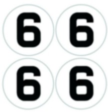 NEW Correct decal numbers 1/8