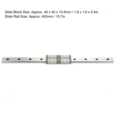 Linear rail guide - linear, 400mm
