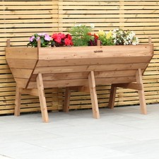 Woodside Raised Wooden Garden Bed Planter, Plants & Vegetable/Herb Box