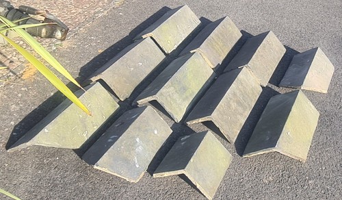 Original roof ridge tiles - ridge,