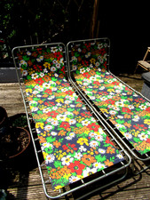 vintage pair of blue floral