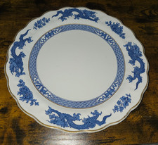 Antique Booths Blue Dragon 10" Plate Scalloped Edge A8029 England