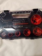 Rothenberger 114202 19-22-29-38-44-57mm Plumbers Hole Saw Kit