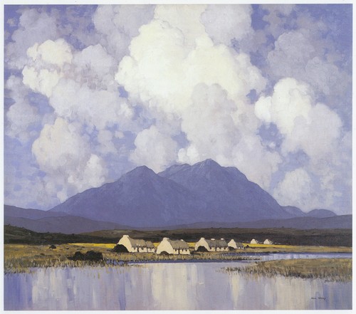 Mountains lake connemara - lake,,