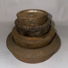 Antique Cast Iron Imperial Weights Set Of 4 To Inc 4oz 8oz 1 Lb & 2 Lb