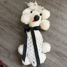 Vintage Knitted Poodle White