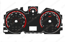 Vauxhall Astra H/Zafira B OPC KM/H Carbon Dial Cards Gauges 8 Colours
