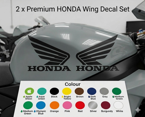 Honda wing tank decals - 2, |