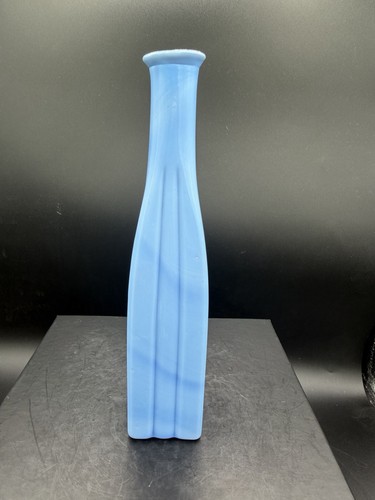 Vintage blue cased glass - blue,