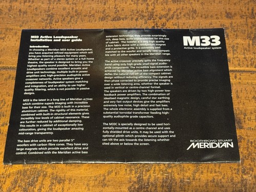 Meridian m33 active speaker - m33,