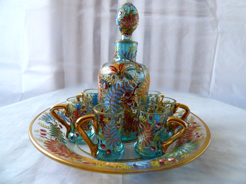 Moser glass enamel insects - moser,