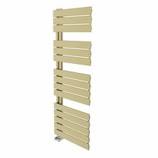 Brushed Brass Heated Towel Rail Bathroom Designer Radiator Ladder Warmer Rads