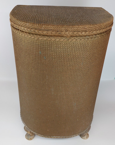 Vintage wicker laundry basket - vintage,