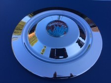 TRIUMPH TR3 TR3A TR3B TRIPLE PLATED BRAND NEW HUB CHROME CAPS AND BADGES X 4