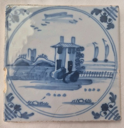Antique tile 18th century - 18th,