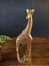 Carved Wooden Giraffe, African