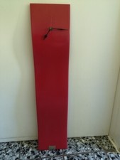 clock corian red wall clock