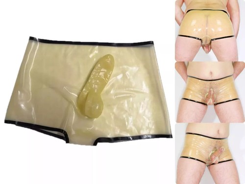 Transparent latex rubber mens - transparent,
