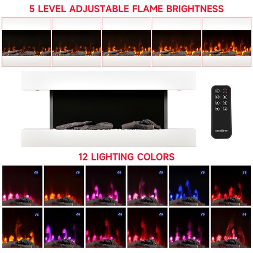 Electric fireplace wall - 52",