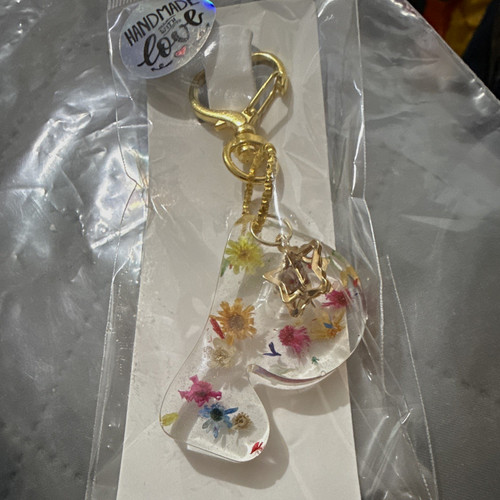 Handmade with love clear resin - handmade,