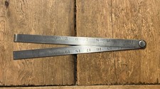VINTAGE J RABONE 24” No 1641 STEEL FOLDING RULE ENGINEER CARPENTERS OLD TOOLS