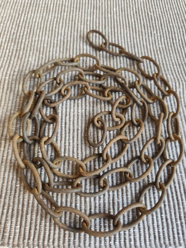 Vintage old rusty chain - old,