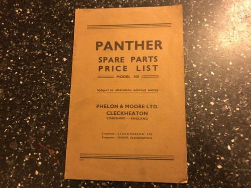 1951 panther models - 1951, 100