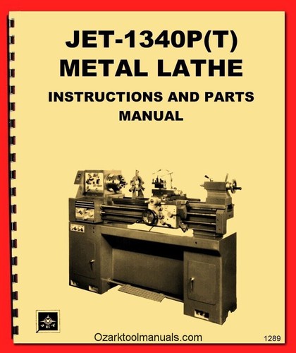 Jet 1340p 1340t - metal, lathe