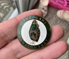 Vintage Early Lapel badge The game conservancy Wildfowlers Hunting Wagbi Etc