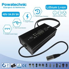 54.6V 9A Li-Ion Charger for Himo T1 eBike Moped Scooter Pallet Truck 48V Battery