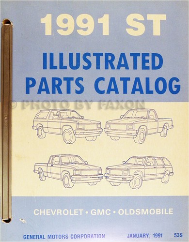 1991 gmc parts book - s-15,