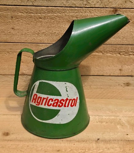 Vintage oil jug pourer - vintage, half
